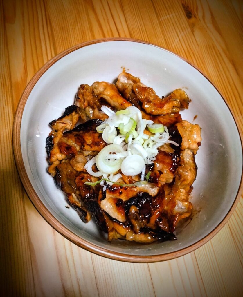 豚丼調理例